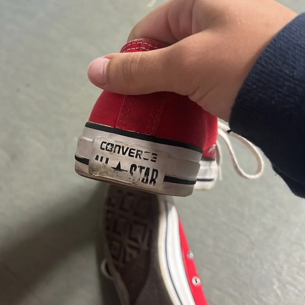 Red Converse All-Star Shoes - Picture 4 of 4